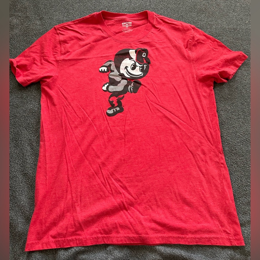 Vibrant Red Men's Graphic Tee